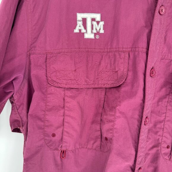 Texas A&M Chiliwear Fishing Shirt Men’s Large Vented Nylon Outdoors Top - Picture 3 of 8